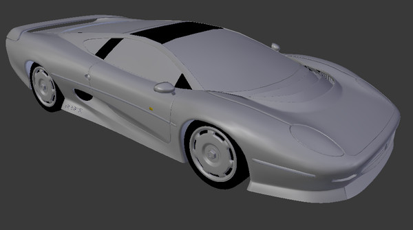 3d model xj 220 - Jaguar XJ 220 Low-Poly by Oscar Johansson